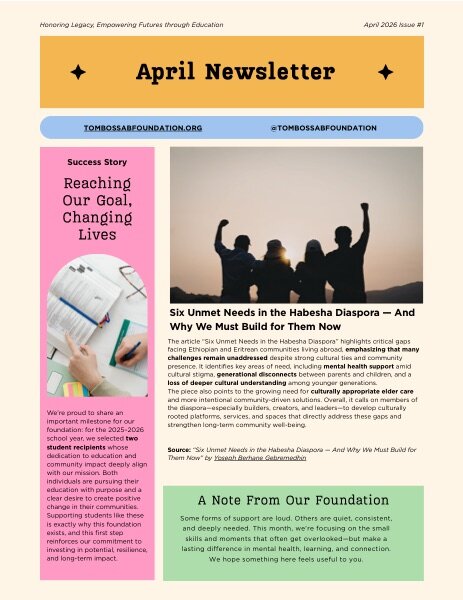 April 2026 Newsletter cover