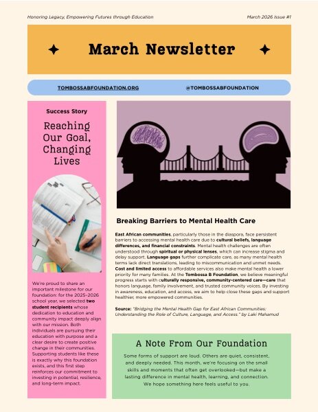 March 2026 Newsletter cover