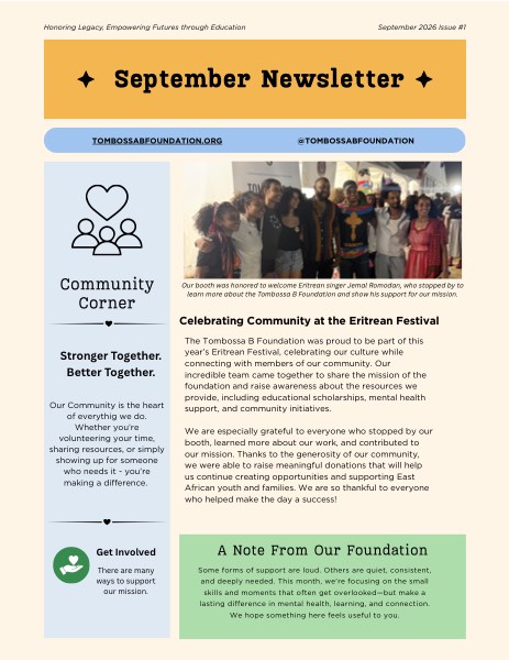 September 2026 Newsletter cover